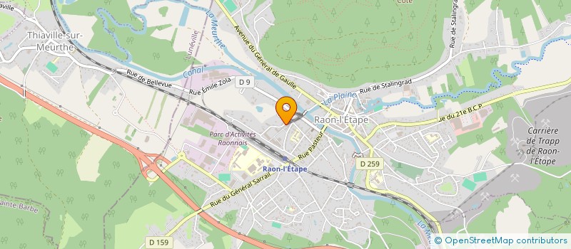 localisation de l'entreprise SAS PRO SAN CONSTRUCTION à RAON-L'ETAPE