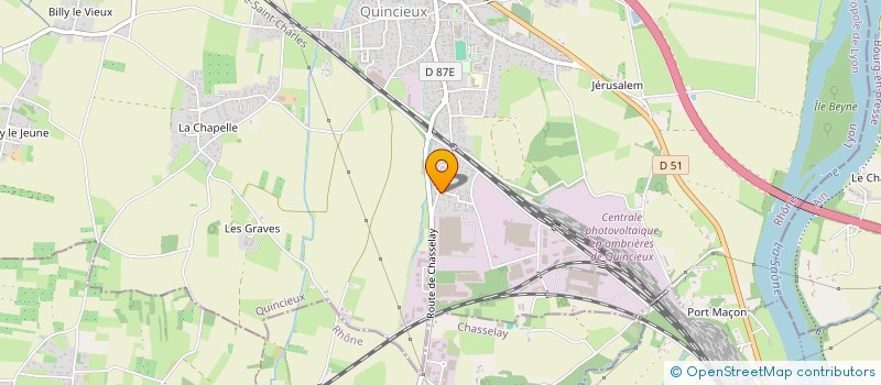 localisation de l'entreprise SAS PROTECH  QUINCIEUX