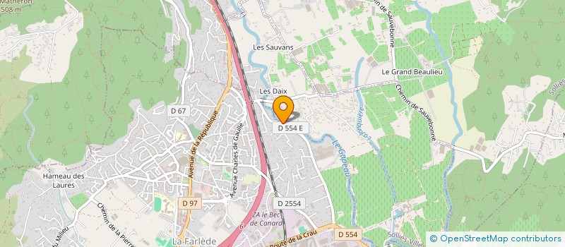 localisation de l'entreprise SAS PROVENCE ALES  LA FARLEDE