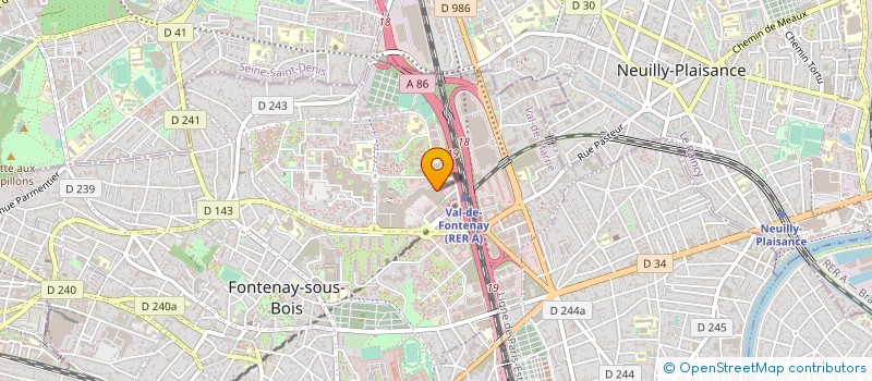 localisation de l'entreprise SAS PSD  VINCENNES