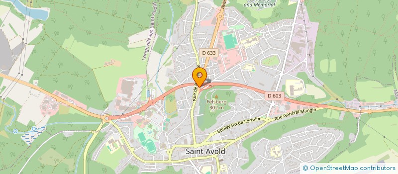 localisation de l'entreprise SAS PUBLI AFFICH  SAINT-AVOLD