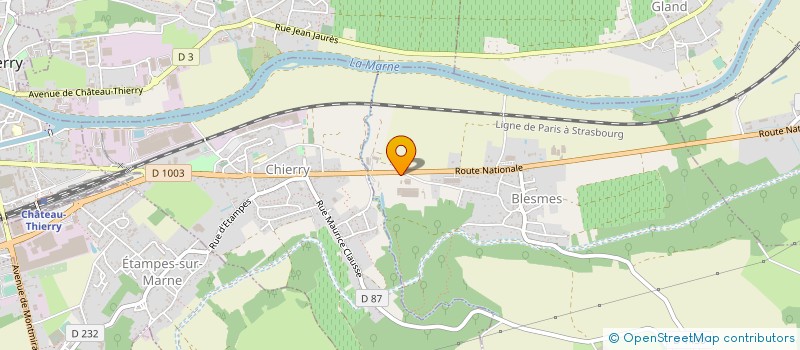 localisation de l'entreprise SAS PUBLIER  BLESMES