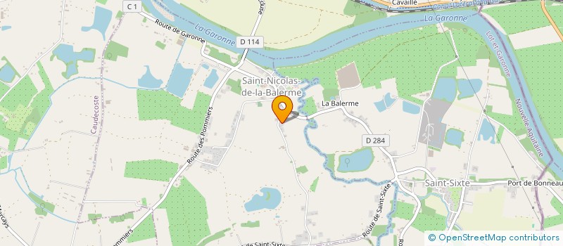 localisation de l'entreprise SAS PUJOULADE  SAINT-NICOLAS-DE-LA-BALERME