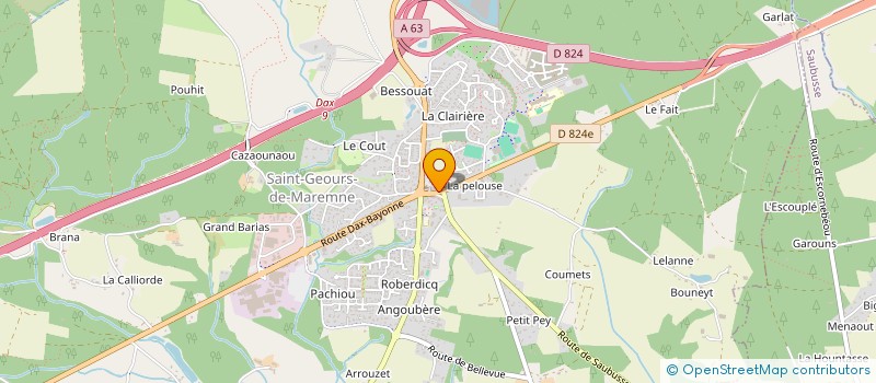localisation de l'entreprise SAS PUYO à SAINT-GEOURS-DE-MAREMNE