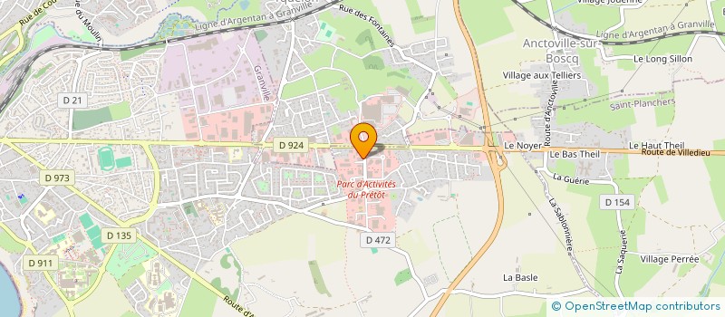 localisation de l'entreprise SAS PVN  GRANVILLE