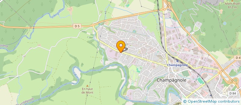 localisation de l'entreprise SAS PYANET  CHAMPAGNOLE