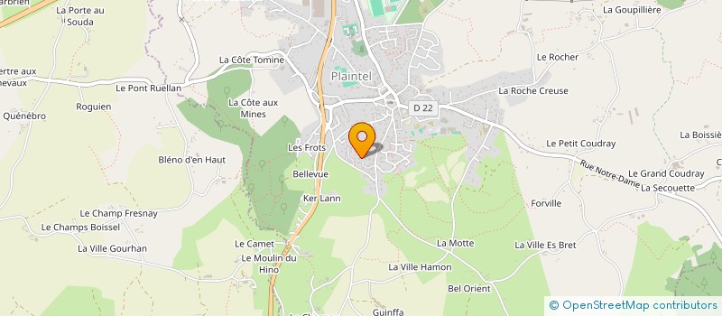 localisation de l'entreprise SAS QUAI D'HONNEUR  PLAINTEL