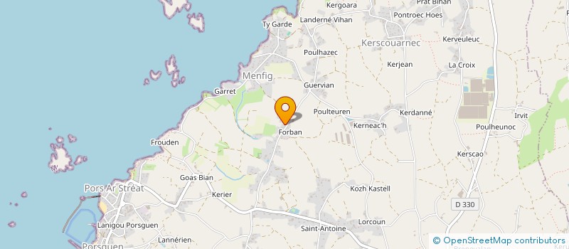 localisation de l'entreprise SAS QUEFFEULOU  PLOUESCAT