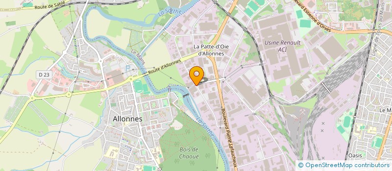 localisation de l'entreprise SAS QUERU DISTRIBUTION à LE MANS
