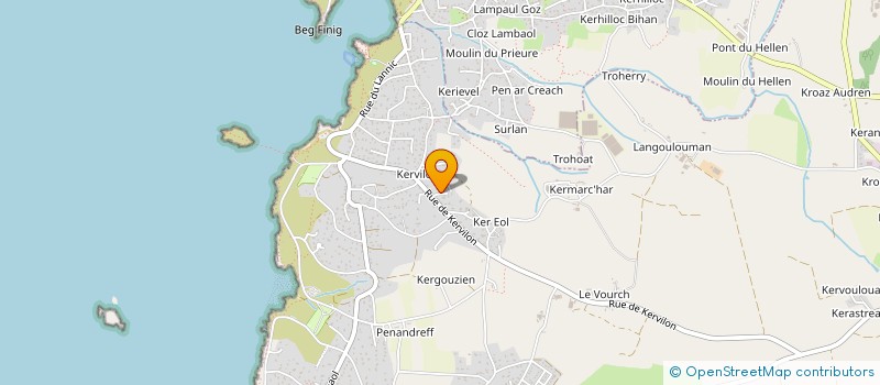 localisation de l'entreprise SAS QUESTANDEC  PLOUARZEL