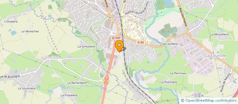 localisation de l'entreprise SAS QUINCAINE à LA ROCHE-SUR-YON