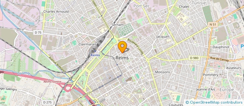 localisation de l'entreprise SAS R.T  REIMS