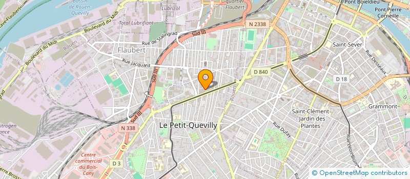 localisation de l'entreprise SAS R2AMIS  LE PETIT-QUEVILLY