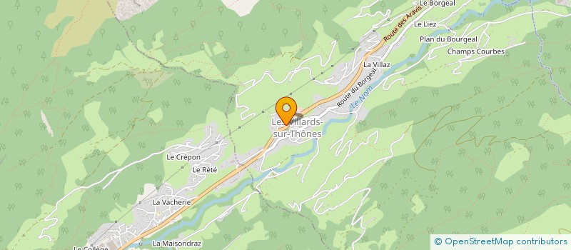 localisation de l'entreprise SAS RACAME  LES VILLARDS-SUR-THONES