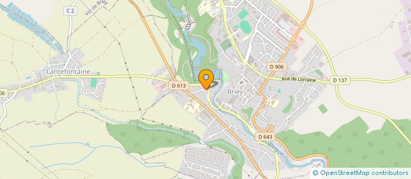 localisation de l'entreprise SAS RACINES  VAL DE BRIEY