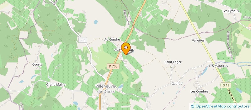 localisation de l'entreprise SAS RAGOT  VILLENEUVE-DE-DURAS