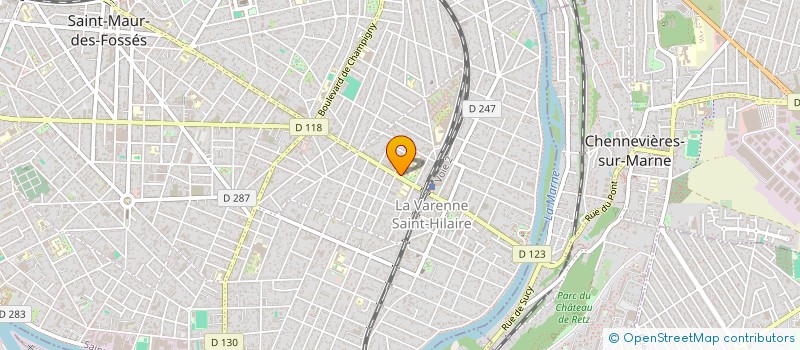 localisation de l'entreprise SAS RAJASTHAN  SAINT-MAUR-DES-FOSSES