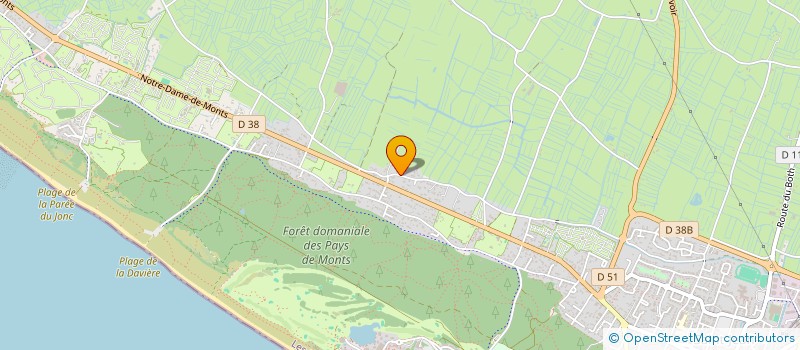 localisation de l'entreprise SAS RAJON & FILS  SAINT-JEAN-DE-MONTS