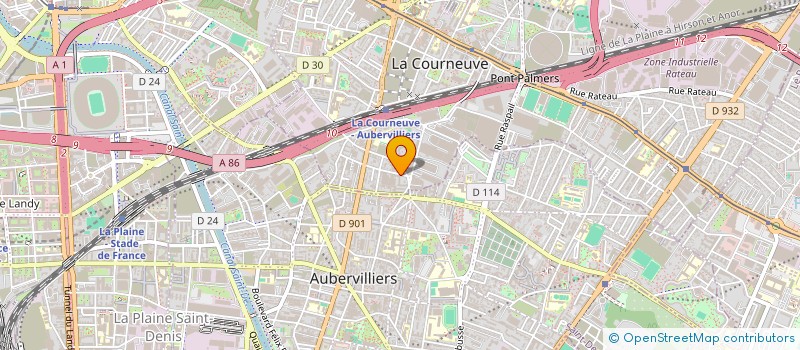 localisation de l'entreprise SAS RAMBUTEAU 18 à LA COURNEUVE