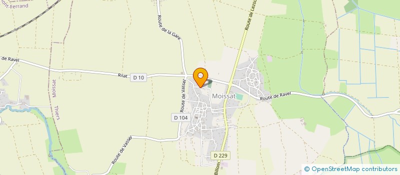 localisation de l'entreprise SAS RAMONAGE PUYFOULHOUX  MOISSAT