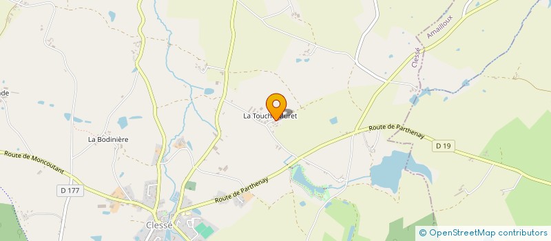 localisation de l'entreprise SAS RAVELEAU-INGREMEAU  CLESSE