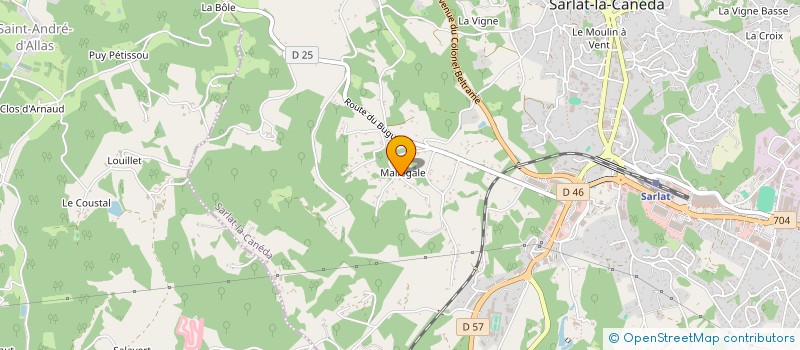localisation de l'entreprise SAS RAVILHON à SARLAT-LA-CANEDA
