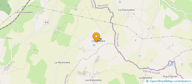 localisation de l'entreprise SAS RAYON DE SOLEIL  MONTOURNAIS