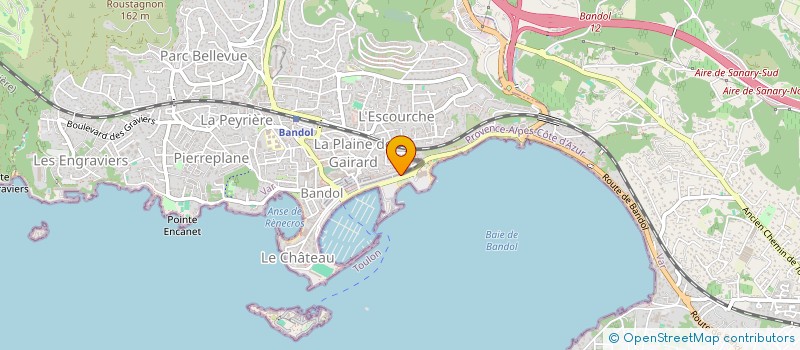 localisation de l'entreprise SAS RBBP à BANDOL