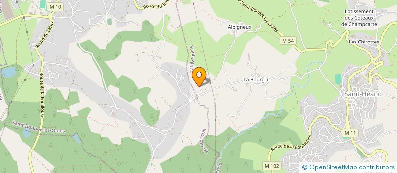 localisation de l'entreprise SAS RC FINANCES  SAINT-HEAND