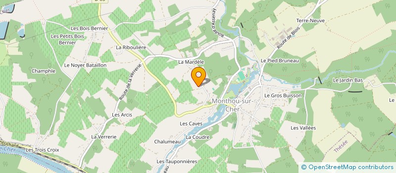 localisation de l'entreprise SAS RCHOLDING  MONTHOU-SUR-CHER