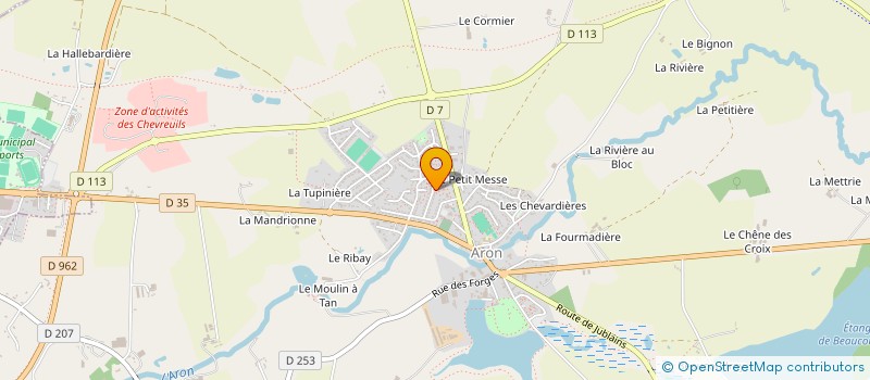 localisation de l'entreprise SAS RCJ  ARON