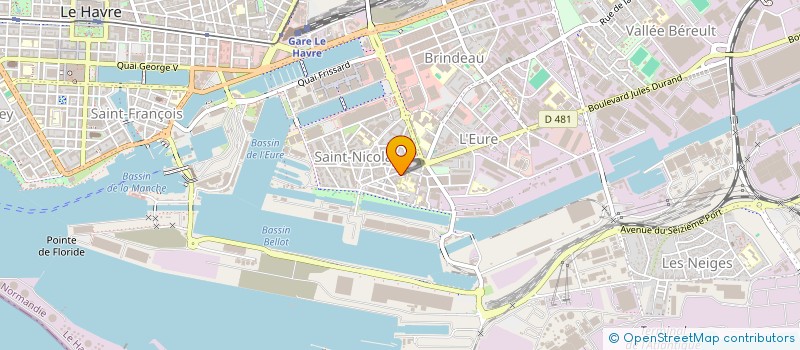 localisation de l'entreprise SAS RD FOOD à LE HAVRE