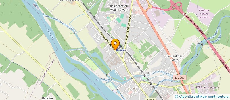 localisation de l'entreprise SAS REAL MONTANA PRODUCTION  BRIARE
