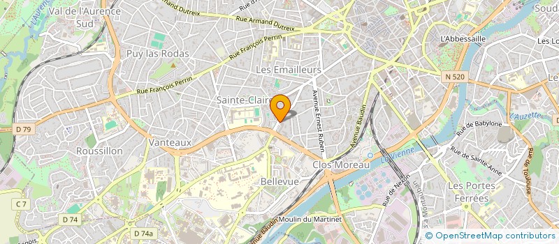 localisation de l'entreprise SAS REBEYROLE à LIMOGES