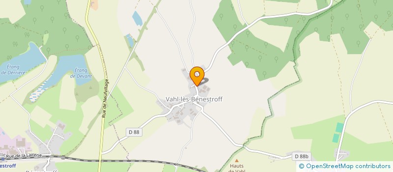 localisation de l'entreprise SAS REFF  VAHL-LES-BENESTROFF