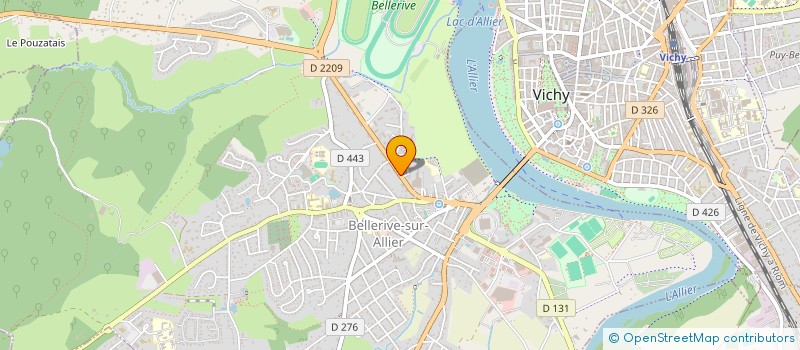 localisation de l'entreprise SAS REFLET  BELLERIVE-SUR-ALLIER