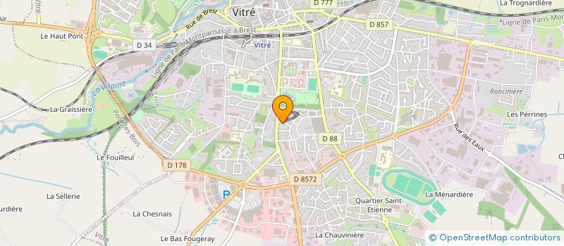 localisation de l'entreprise SAS REGNIER  VITRE