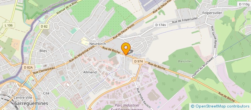 localisation de l'entreprise SAS REGYAN à SARREGUEMINES