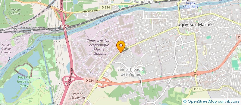 localisation de l'entreprise SAS REHAB à LAGNY-SUR-MARNE