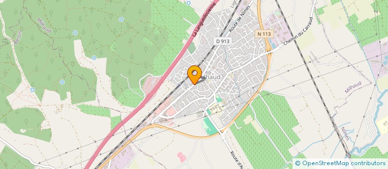 localisation de l'entreprise SAS REMCAMP  MILHAUD