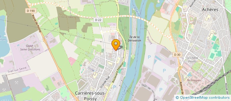 localisation de l'entreprise SAS RENOUX BOURCIER  CARRIERES-SOUS-POISSY