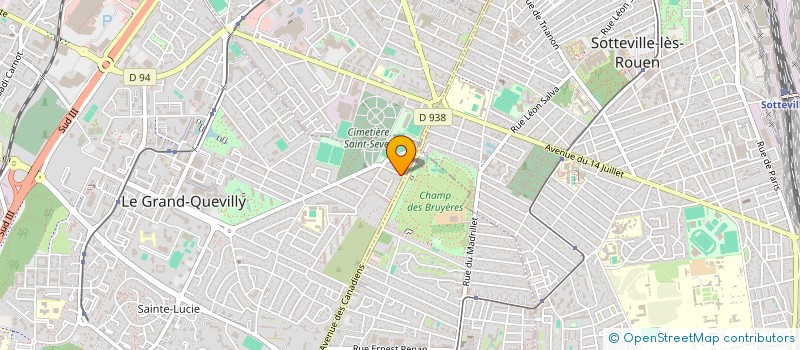 localisation de l'entreprise SAS'RENOV  LE GRAND-QUEVILLY