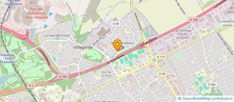 localisation de l'entreprise SAS RENOVATION DECO à VILLEPINTE