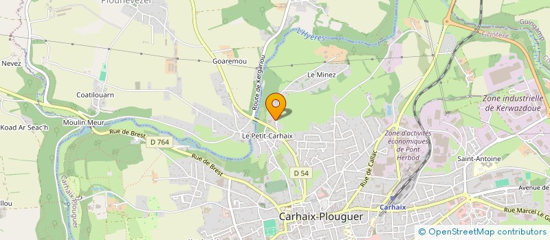 localisation de l'entreprise SAS RENOVATION IMMOBILIERE  CARHAIX-PLOUGUER