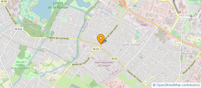 localisation de l'entreprise SAS RESIDENCE DE DIANE  TOULOUSE