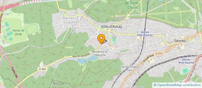 localisation de l'entreprise SAS RESIDENCE VILLE D'AVRAY à VILLE-D'AVRAY