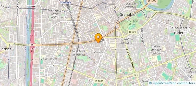 localisation de l'entreprise SAS RESTAURANT LE JASMIN  GRENOBLE