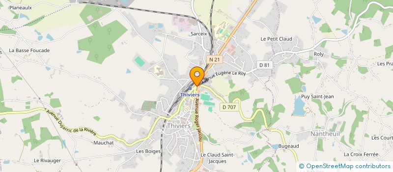 localisation de l'entreprise SAS RESTAURANT LE SAINT ROCH à THIVIERS