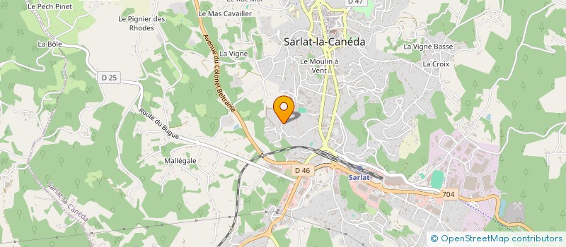 localisation de l'entreprise SAS REVA 3  SARLAT-LA-CANEDA