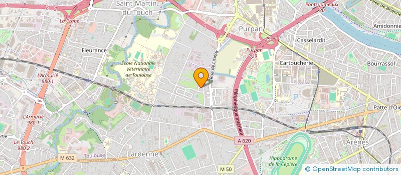 localisation de l'entreprise SAS REVEL CONSULTING SERVICES  TOULOUSE